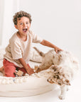 Round Kids Nest Play Mat - Versatile Lounger for Play & Sleep by Minicamp at brixbailey.com