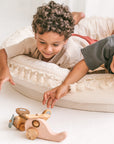Round Kids Nest Play Mat - Versatile Lounger for Play & Sleep | Safe & Cozy by Minicamp at brixbailey.com