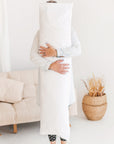 Settle into the Cozy Comfort of MINICAMP Organic Pregnancy Pillow - GOTS-Certified & Hypoallergenic by Minicamp at brixbailey.com