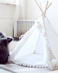 MINICAMP Rabbit Teepee Bunny Bed - Cozy Hideaway with Pompoms for Small Pets by Minicamp at brixbailey.com