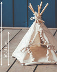 MINICAMP Hedgehog Bed Teepee with Soft Pad - Cozy Hideaway for Small Pets by Minicamp at brixbailey.com