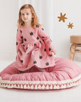 MINICAMP Large Rose Floor Cushion with Tassels - Soft, Stylish & Hypoallergenic for Kids & Teens by Minicamp at brixbailey.com