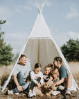 Giant Adult Teepee Tent - 7.8ft Tall Spacious Play Tent for Kids & Adults - Indoor Outdoor Use by Minicamp at brixbailey.com