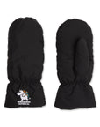 Black Puffer Mittens for Adults