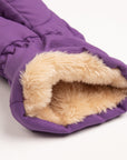 Purple Puffer Mittens for Grown Ups