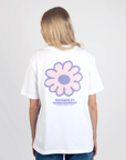 White Moomintroll Flower Cotton T Shirt for Women