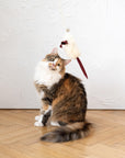 Natural Sheepskin Cat Toy: Mouse