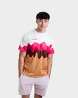 Aixo Sundae Mens Top Ivory