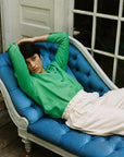Claudine Linen Blouse - Jade