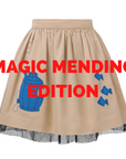 MAGIC MENDING PRELOVED Beige Cotton Skirt with Submarine, 6 years-1