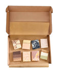 Soap Sampler Gift Set | 8 x 25g Mini Travel Soaps | Natural Handcrafted Letterbox Gift | Vegan, Plastic-Free Skincare