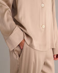 Antique Gold Silk Pyjama Set