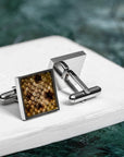 Handcrafted Trout Leather Cufflinks – Unique & Sustainable by Eherüs at www.brixbailey.com