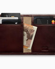 Herringbone Wallet, Bordeaux Red
