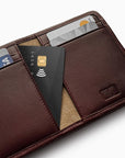 Herringbone Wallet, Bordeaux Red