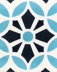 Premium MAROQ cement tiles, blue and white Moroccan floor and wall tiles, luxury handcrafted timeless design by Maria Starling by Maria Starling Design at brixbailey.com