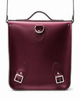 Handmade Leather City Backpack - Marsala Red