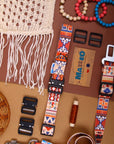 Boho Style Dog Collar with Plastic Buckle