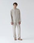 Linen Currant Loungewear Set Melange