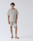 Linen Fern Pyjama Set - Melange