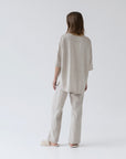 Linen Primrose Loungewear Set in Melange