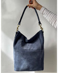 Meletti Powder Blue Suede