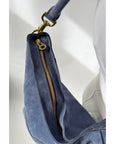 Meletti Powder Blue Suede