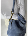 Meletti Powder Blue Suede