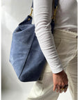 Meletti Powder Blue Suede