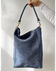 Meletti Powder Blue Suede