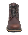 Men's 6" Brown Work Leather Boots-4