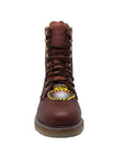 Men's 8" Steel Toe Redwood Farm Leather Boots-4