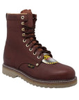 Men's 8" Steel Toe Redwood Farm Leather Boots-0