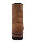 Men's 9" Brown Logger Leather Boots-2