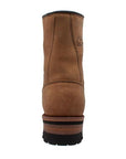 Men's 9" Brown Steel Toe Logger Leather Boots-1