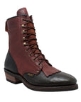 Men's 9" Chestnut/Black Packer Leather Boots-1