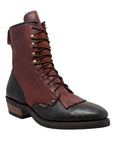 Men's 9" Chestnut/Black Packer Leather Boots-0