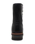 Men's 9" Steel Toe Logger Black Leather Boots-3