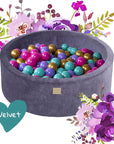 MeowBaby Flower Model Foam Ball Pit – Safe & Fun for Kids by MeowBaby at www.brixbailey.com