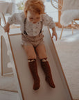 Wooden Indoor Scandi Slide for Children 87cm