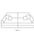 Large Modular Sofa for Kids - Premium Corduroy Turquise