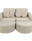 Medium Modular Sofa for Kids in Ecru Plus