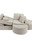 Medium Modular Sofa for Kids in Ecru Plus