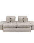 Medium Modular Sofa for Kids in Ecru Plus