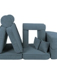 Medium Modular Sofa for Kids - Aesthetic Turquoise Plus