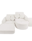 Medium Modular Sofa for Kids in Bearly Cream