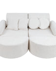 Medium Modular Sofa for Kids - Boucle White Plus