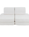 Small Modular Sofa for Kids - White Boucle