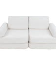 Medium Modular Sofa for Kids in Boucle White