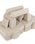 Medium Modular Sofa for Kids in Slimcord Ecru